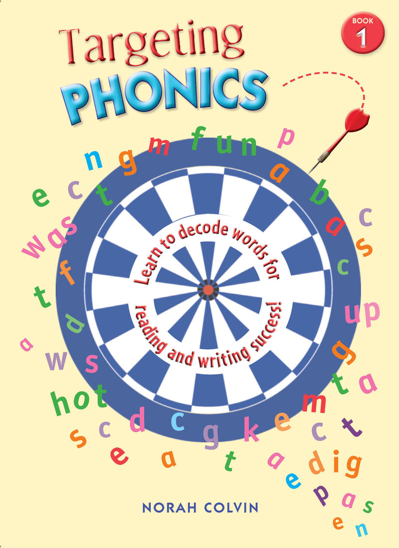 Front cover of the Targeting Phonics Book 1 phonics activity book from the Targeting series published by Pascal Press
