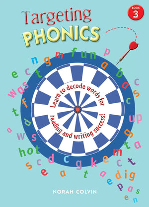 Front cover of the Targeting Phonics Book 3 phonics activity book from the Targeting series published by Pascal Press