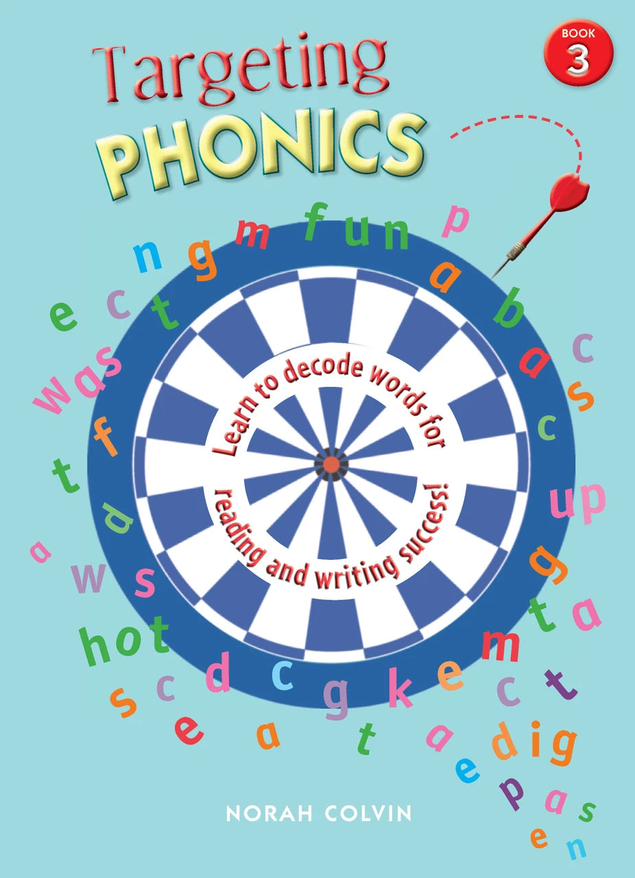 Front cover of the Targeting Phonics Book 3 phonics activity book from the Targeting series published by Pascal Press
