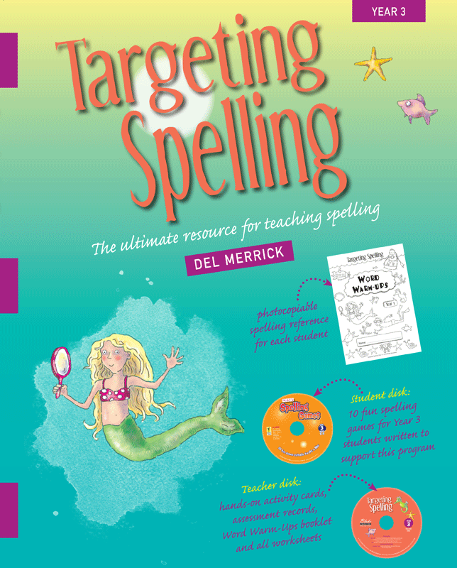 Front cover of Targeting Spelling Teachers Guide Book 3, the Year 3 teacher resource in the Targeting Spelling series