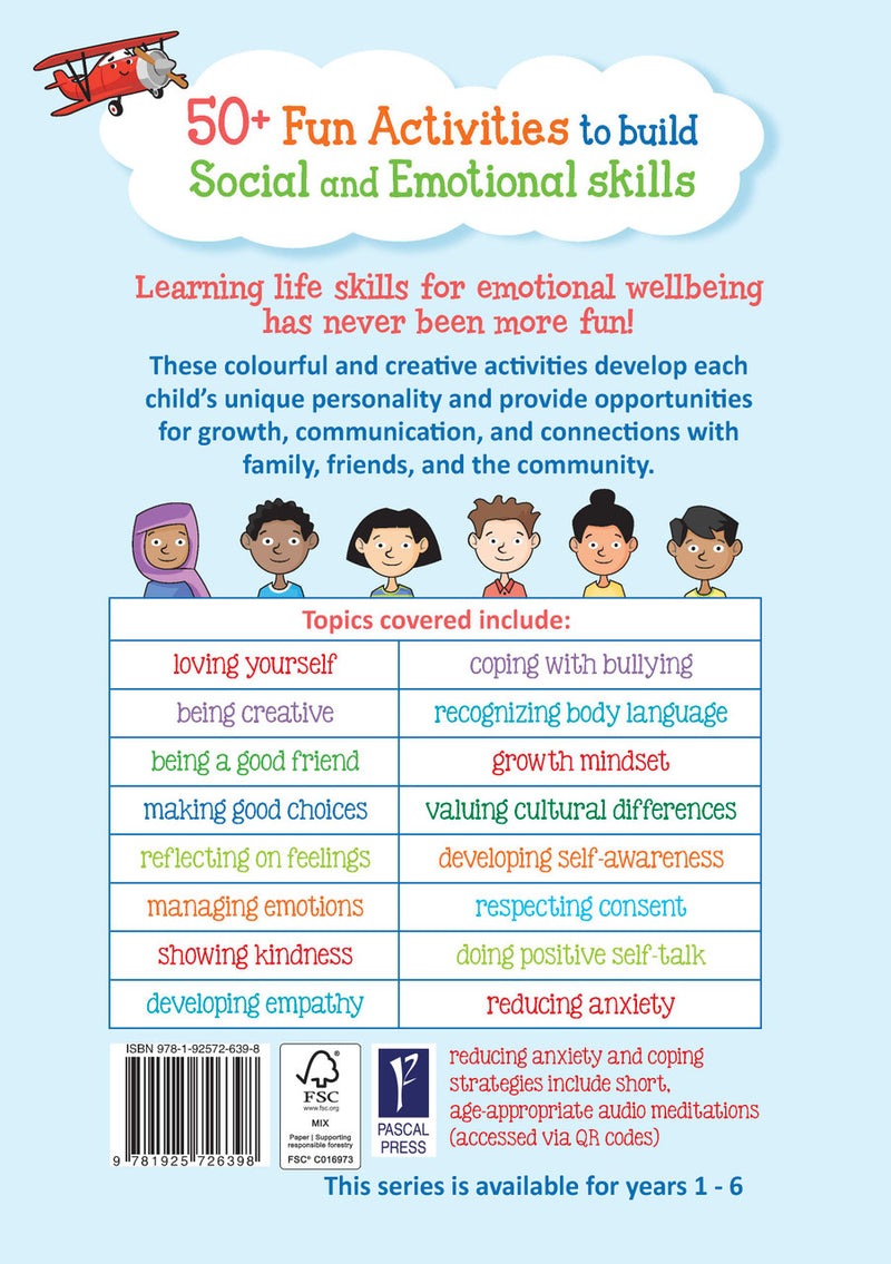 Sample page from Targeting Wellbeing Year 3 showing one of the social and emotional skills activities inside the book