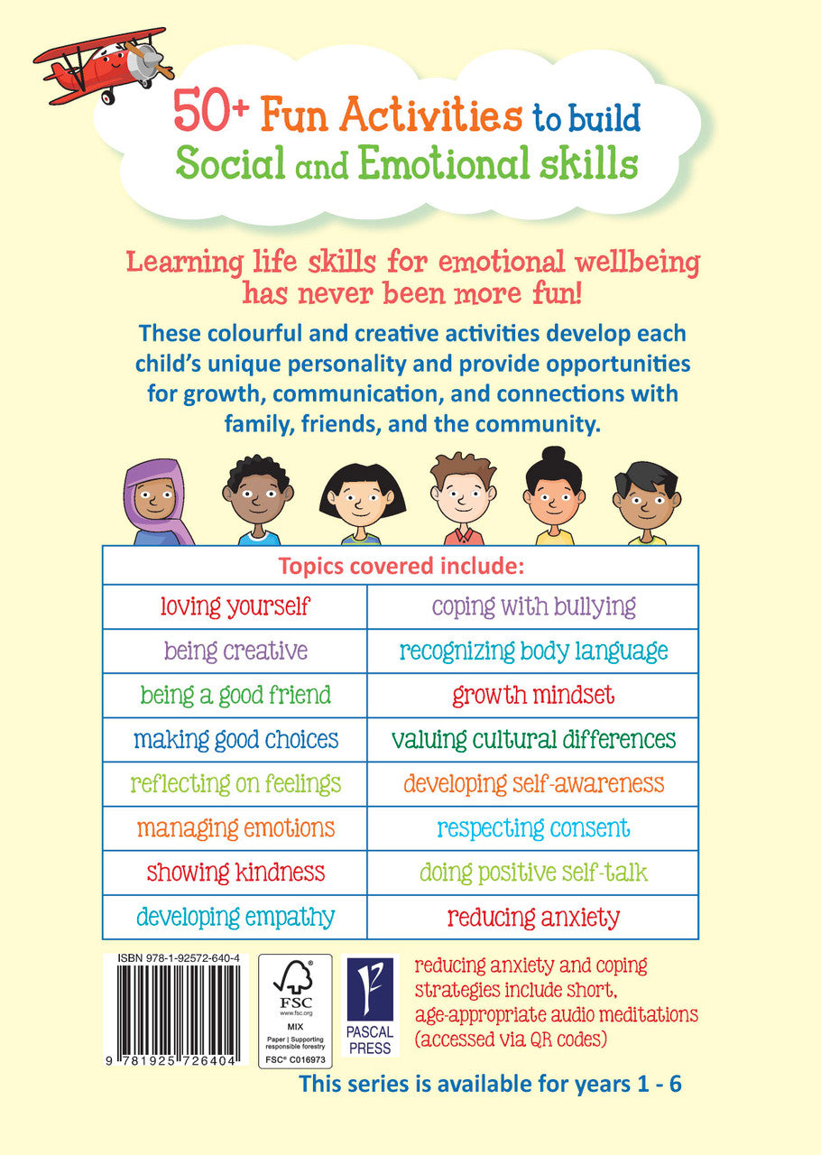 Sample page from Targeting Wellbeing Year 4 showing one of the social and emotional skills activities inside the book