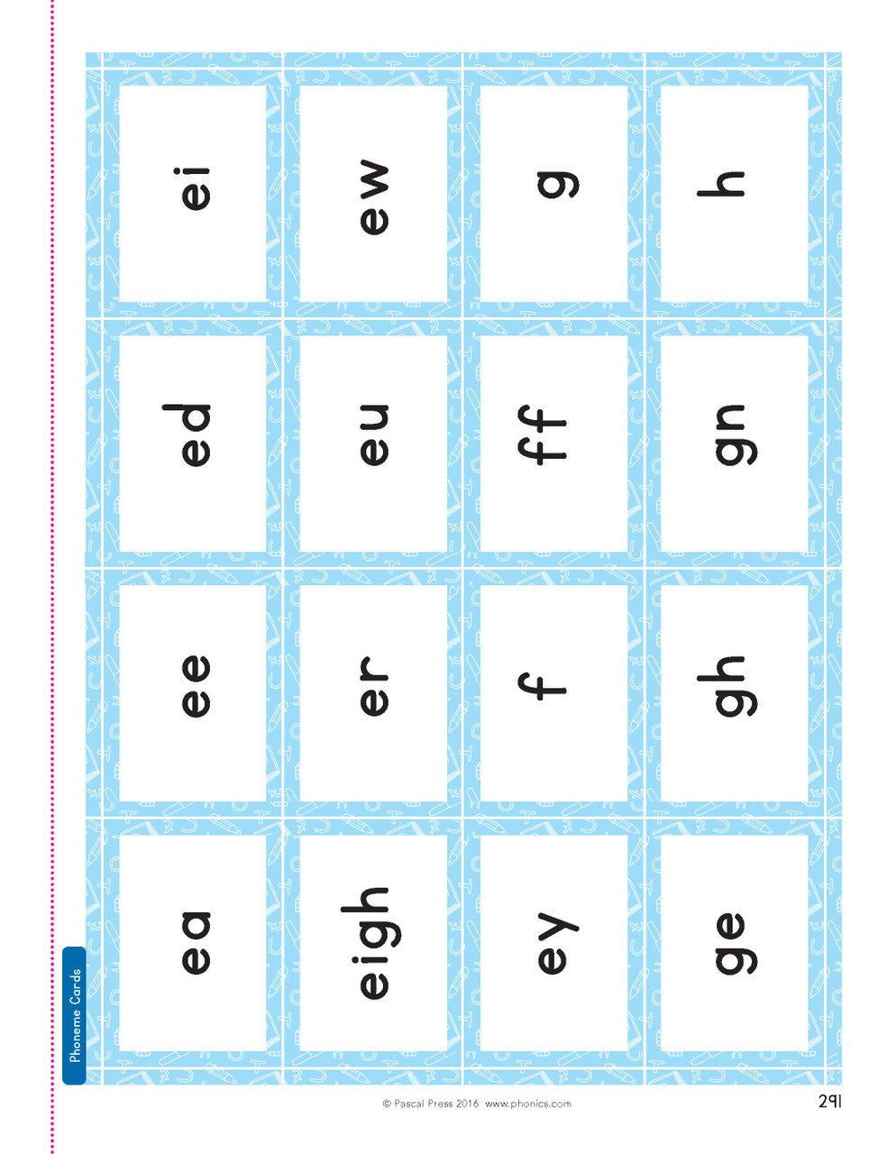 Sample photocopiable worksheet page from The Mega Book of Phonics Worksheets as shown in the publisher gallery