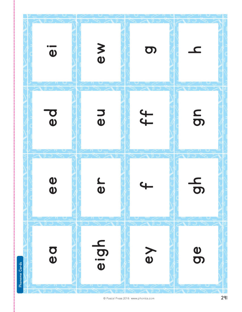 Sample photocopiable worksheet page from The Mega Book of Phonics Worksheets as shown in the publisher gallery