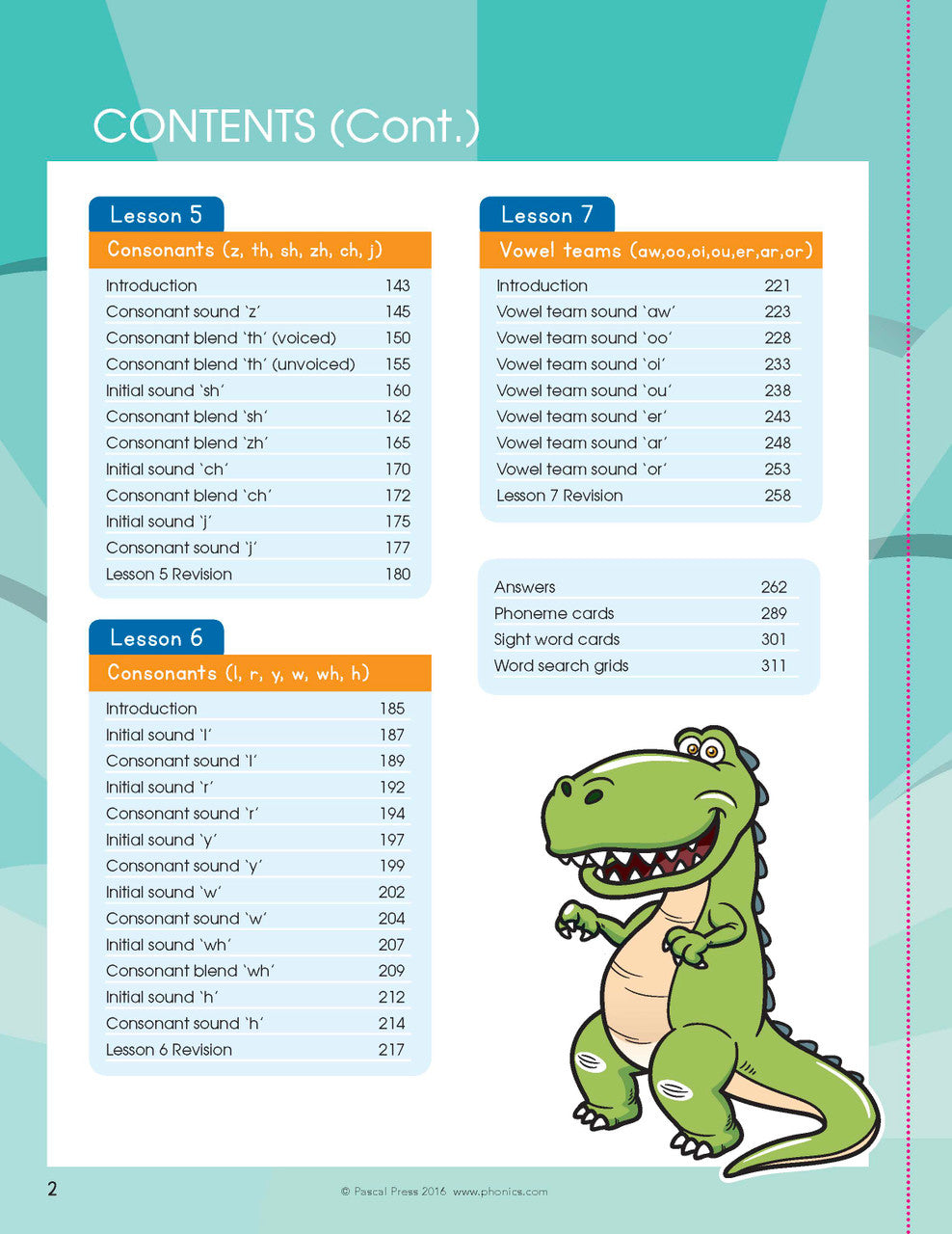 Preview page from The Mega Book of Phonics Worksheets as shown in the Pascal Press publisher gallery