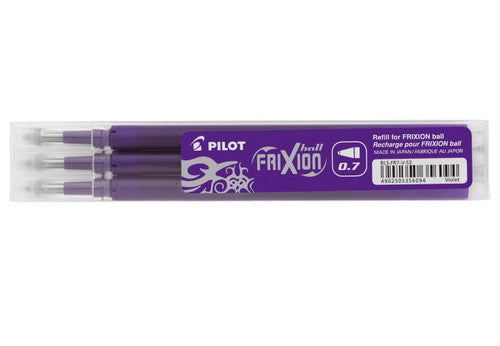 Pilot FriXion Ball Refill 0.7mm Violet Pack of 3 - image 1