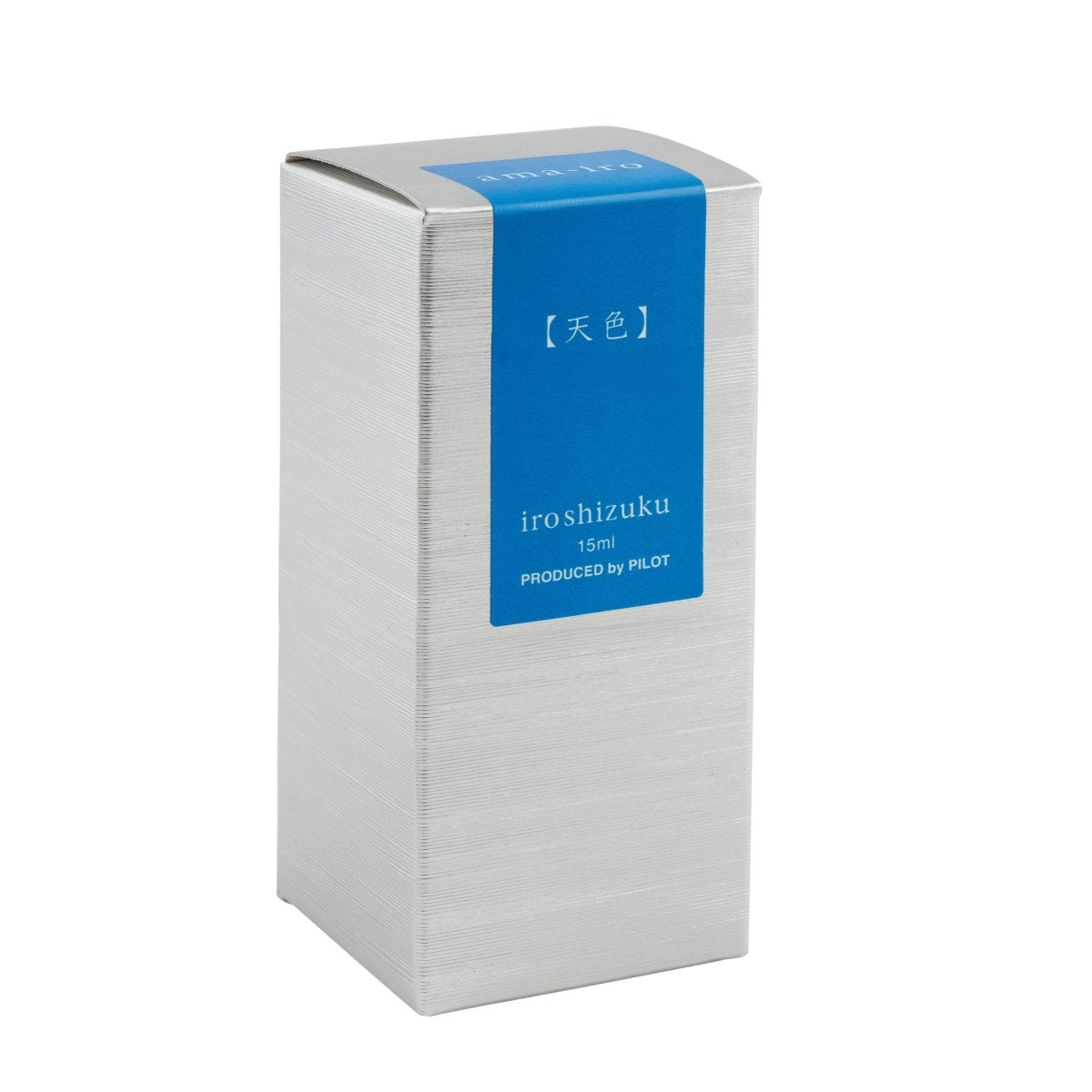 Printed presentation box for Pilot Iroshizuku 15ml Sky Blue (Ama-iro) fountain pen ink, showing the Iroshizuku branding and colour name.
