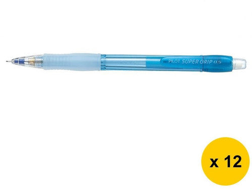 Pilot Super Grip Mechanical Pencil 0.5mm Neon Blue Box of 12 - image 1