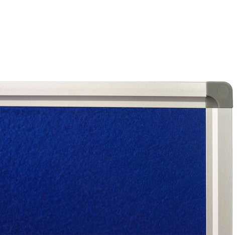 Rapidline Standard Pinboard 2400 x 15 x 1200mm Blue Upholstery
