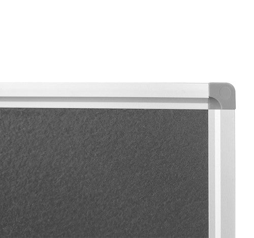 Rapidline Standard Pinboard 1800 x 15 x 900mm Grey Upholstery