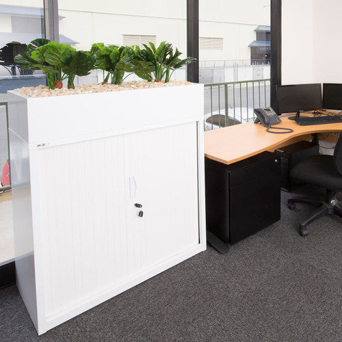 Rapidline Planter Box 1200 x 230 x 473mm Only White for Go Tambour Door Cupboard