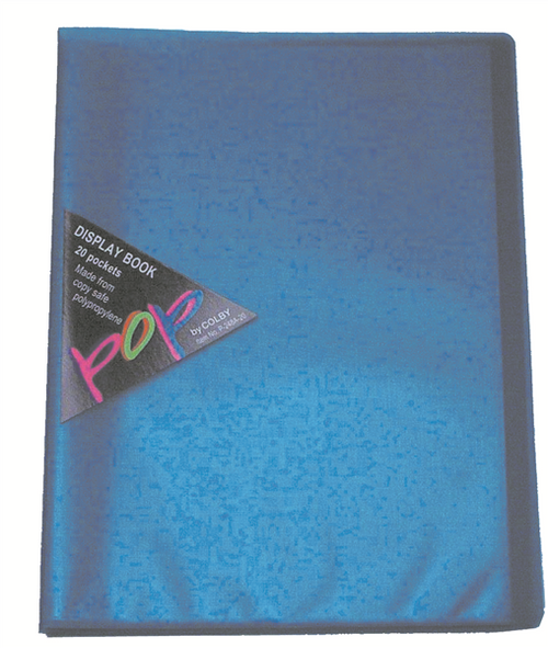 Pop A4 Display Book 10 Pocket Blue