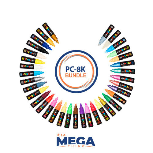Posca PC-8K Paint Marker Chisel Bold Bundle of 35 Colours - image 1
