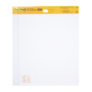 Two Post-it 566 white self stick wall pads side by side, header printed 50.8 x 58.4 cm, total 40 sheets and 8 Command strips, strips shown at the base
