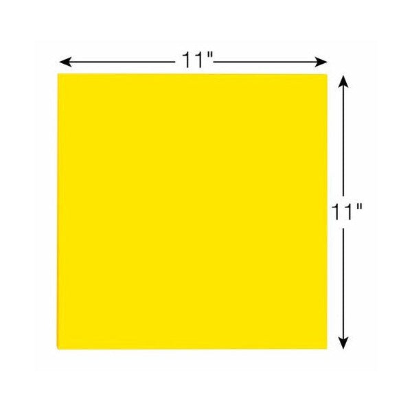 Post-it Super Sticky Big Notes BN11 close-up showing yellow surface size and Super Sticky adhesive compared to standard note