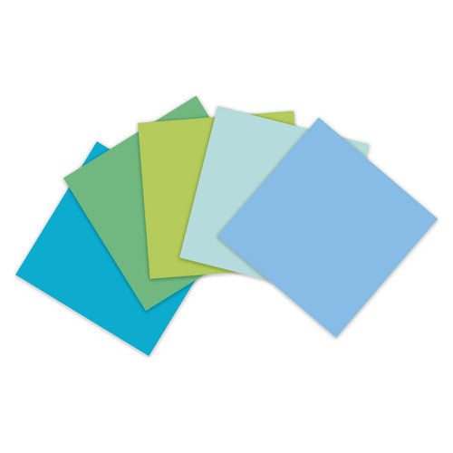 Post-it Oasis Notes 654R-5SST secondary view showing compact 5-pack with calming colour collection and recycled packaging