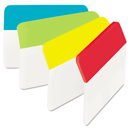 Post-it Durable Angled Tabs 686A-ALYR secondary view showing angled tab format on hanging file folders in drawer