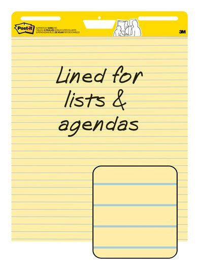 Post-it Easel Pads Yellow Lined 635x762mm 30 Sheets Pack of 2 - image 5