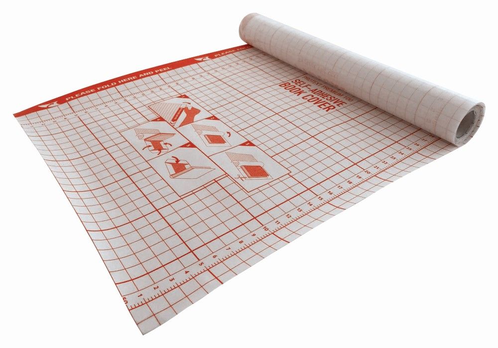 Protext Premium 100 Micron Self Adhesive Book Cover Roll Clear 450mm x 15m