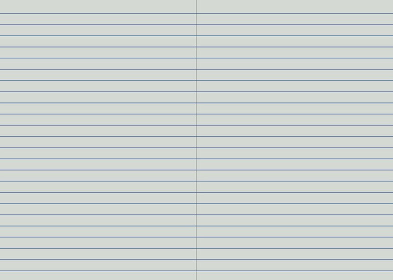 Open Protext 10mm single ruled notebook with evenly spaced single blue lines on the left and right pages