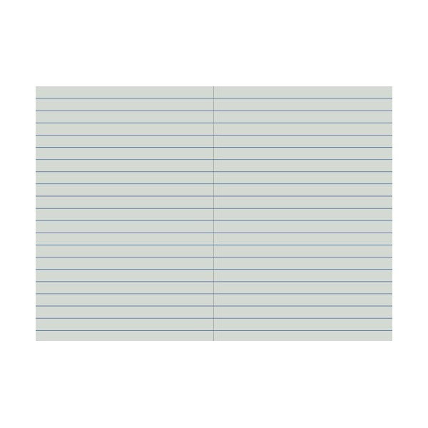 Protext red notebook lying open at 12mm single ruled pages with a centre gutter