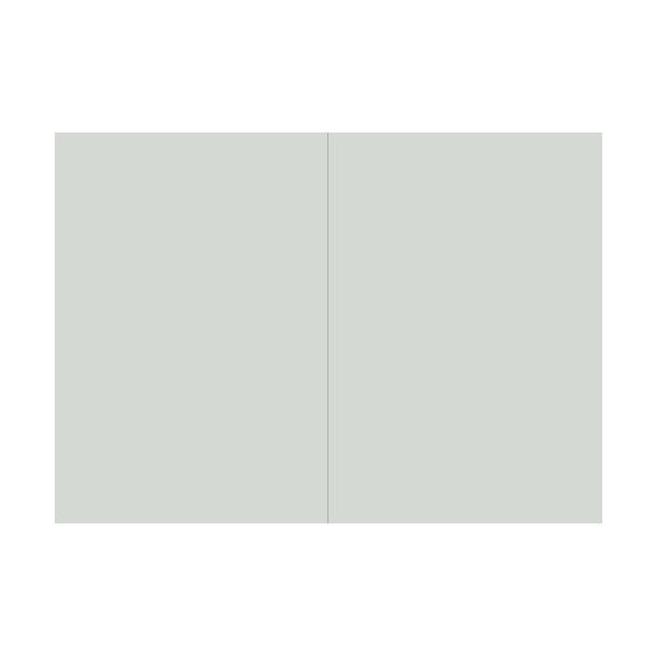 Protext plain notebook lying open with two blank pale pages and no printed lines