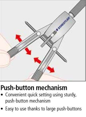 Staedtler Mars Comfort Quick-Setting Quickbow Compass 552 01