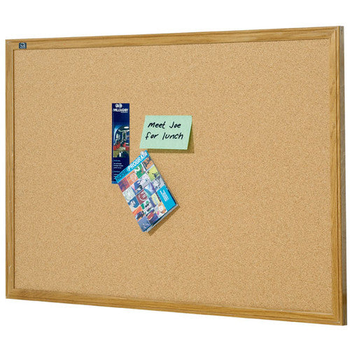 Quartet Corkboard Oak Frame 900 x 1200mm