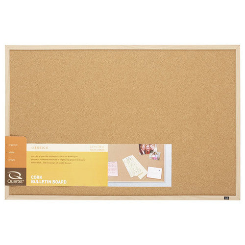 Quartet Corkboard Oak Frame 580 x 890mm
