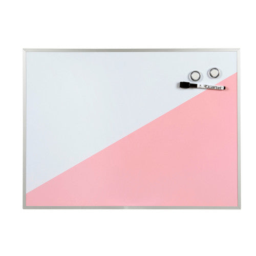 Quartet Geo Whiteboard Pink 430 x 580mm