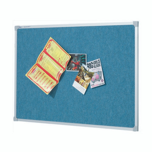 Quartet Penrite Fabric Pinboard Wedgewood 900 x 600mm