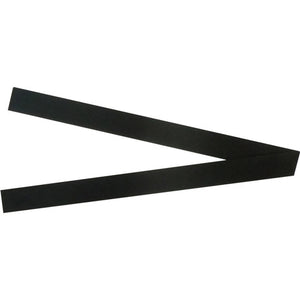 2 black Quartet QTMS300BK magnetic strips laid in a V shape on a white background.