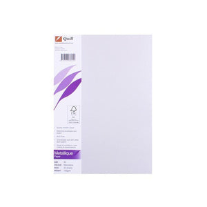 Quill Metallique Paper 120gsm A4 Moonstone Pack of 25