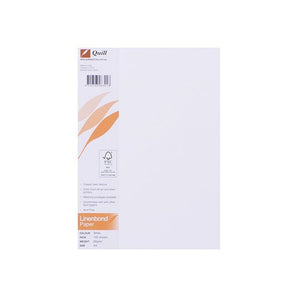 Quill Linenbond Paper 90gsm A4 White Pack of 100