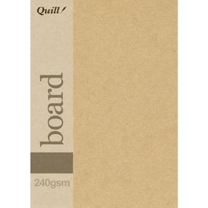 Quill Kraft Board 240gsm A2 Pack of 10