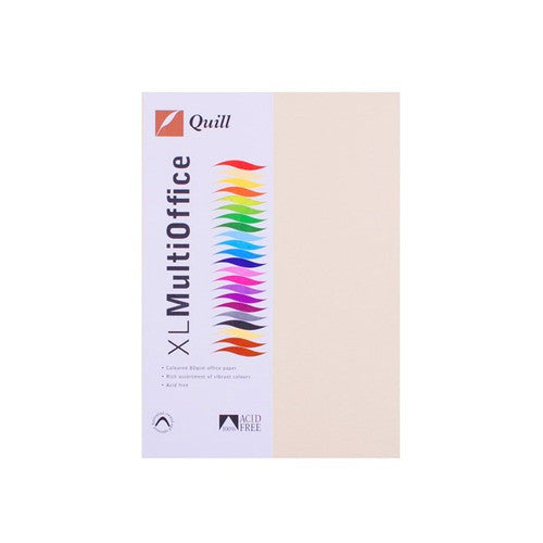 Quill Coloured Paper 80gsm A4 Cream Pack of 500