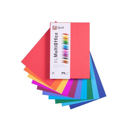 Quill Coloured Paper 80gsm A4 Assorted Pack of 500
