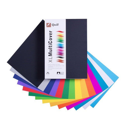 Quill Cover Paper 125gsm A4 Assorted Pack of 500