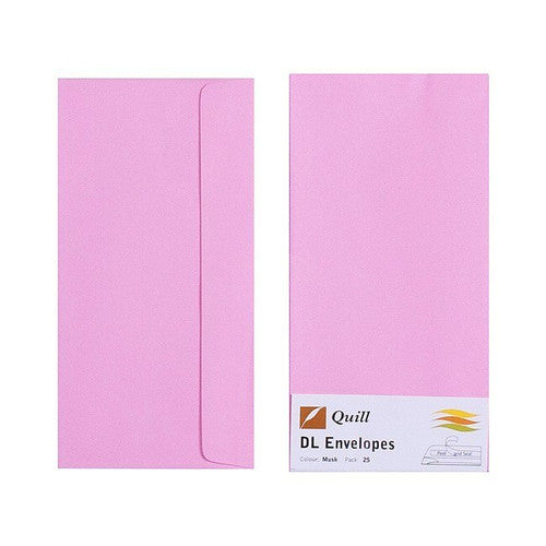 Quill Envelope 80gsm DL Musk Pack of 25