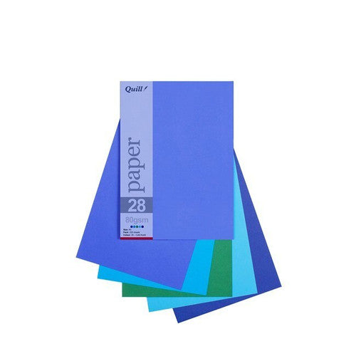 Quill Coloured Paper 80gsm A5 Cold Assorted Pack of 250