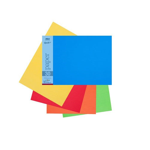 Quill Coloured Paper 80gsm A3 Bright Assorted Pack of 150