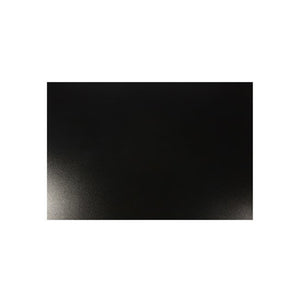 Quill 0.8mm A2 polypropylene sheet in black, a single sheet shown flat with a glossy sheen across the surface