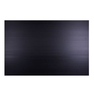 Quill 5mm polypropylene signboard 500 x 770mm in black, shown flat with its fluted texture visible