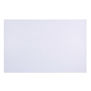 Quill 5mm polypropylene signboard 500 x 770mm in white, a single plain board shown flat from the front