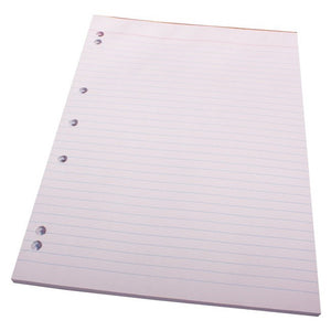 Quill Bank Pad Ruled 7 Hole Punched 60gsm A4 90 Leaf White Box of 10