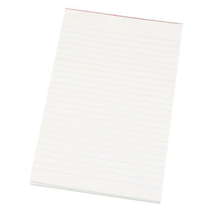 Quill Super Bank Pad Ruled Both Sides 60gsm 200 x 125mm 90 Leaf White Box of 10
