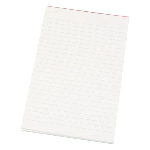 Quill Super Bank Pad Ruled Both Sides 60gsm 200 x 125mm 90 Leaf White Box of 10