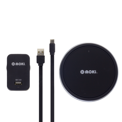 Moki ChargePad Rapid 10W Qi Wireless Type-C Rapid Charge Pack