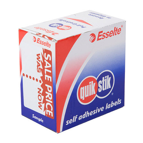 QuikStik Removable Adhesive Label Dispenser Sale Price Large 44 x 65mm pack of 100, pre-printed Sale Price labels with removable adhesive for high-visibility promotional pricing in retail stores