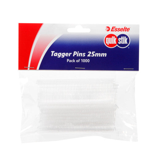 QuikStik 25mm tagger pins pack of 1000 for use with QuikStik tagger gun